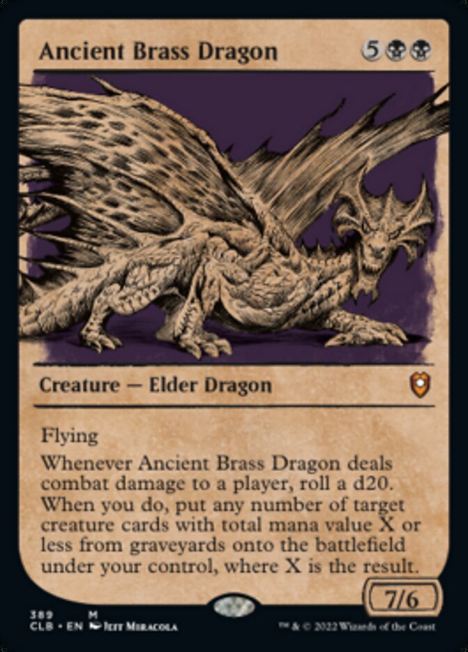Ancient Brass Dragon (Showcase) [Commander Legends: Battle for Baldur's Gate] | Mindsight Gaming