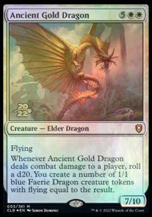 Ancient Gold Dragon [Commander Legends: Battle for Baldur's Gate Prerelease Promos] | Mindsight Gaming