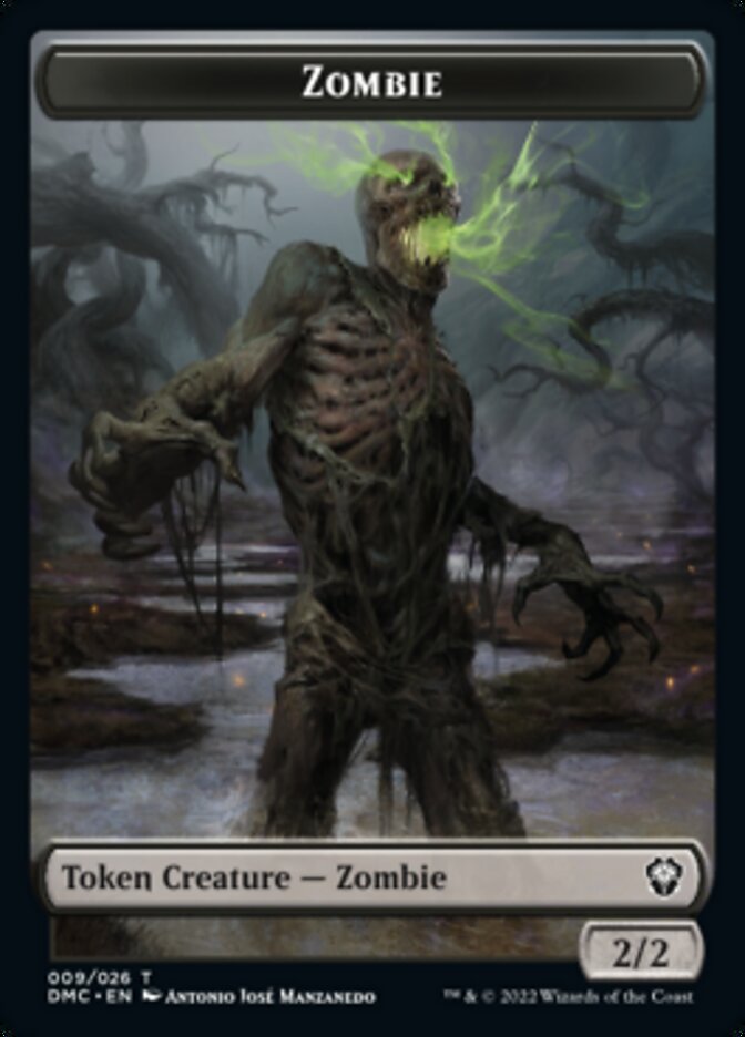 Saproling // Zombie Double-sided Token [Dominaria United Tokens] | Mindsight Gaming
