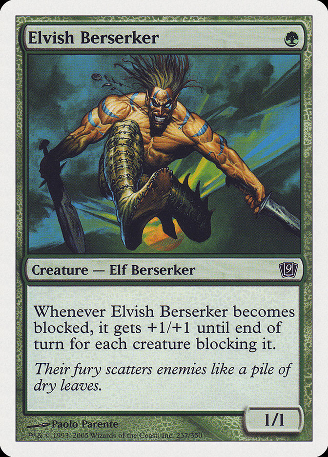 Elvish Berserker [Ninth Edition] | Mindsight Gaming