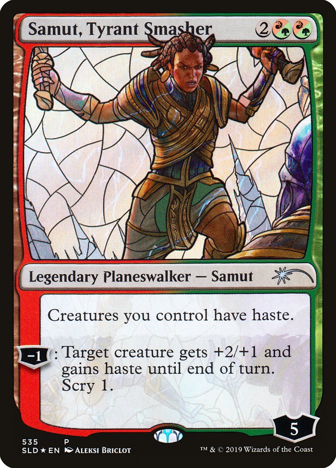 Samut, Tyrant Smasher (Stained Glass) [Secret Lair Drop Promos] | Mindsight Gaming