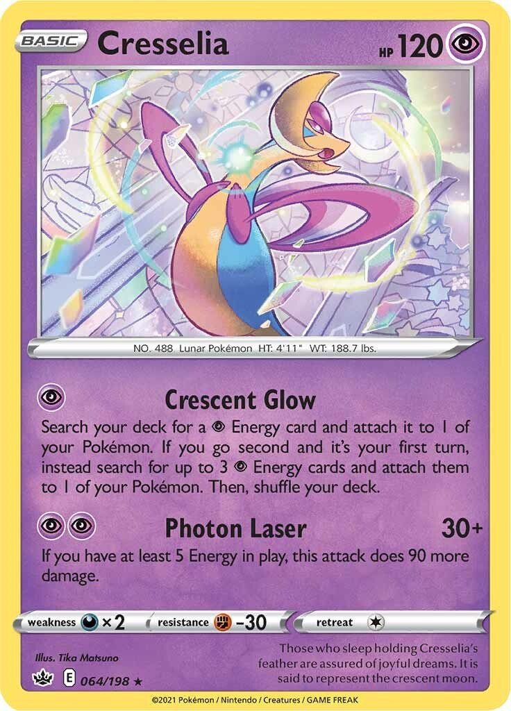 Cresselia (064/198) (Theme Deck Exclusive) [Sword & Shield: Chilling Reign] | Mindsight Gaming