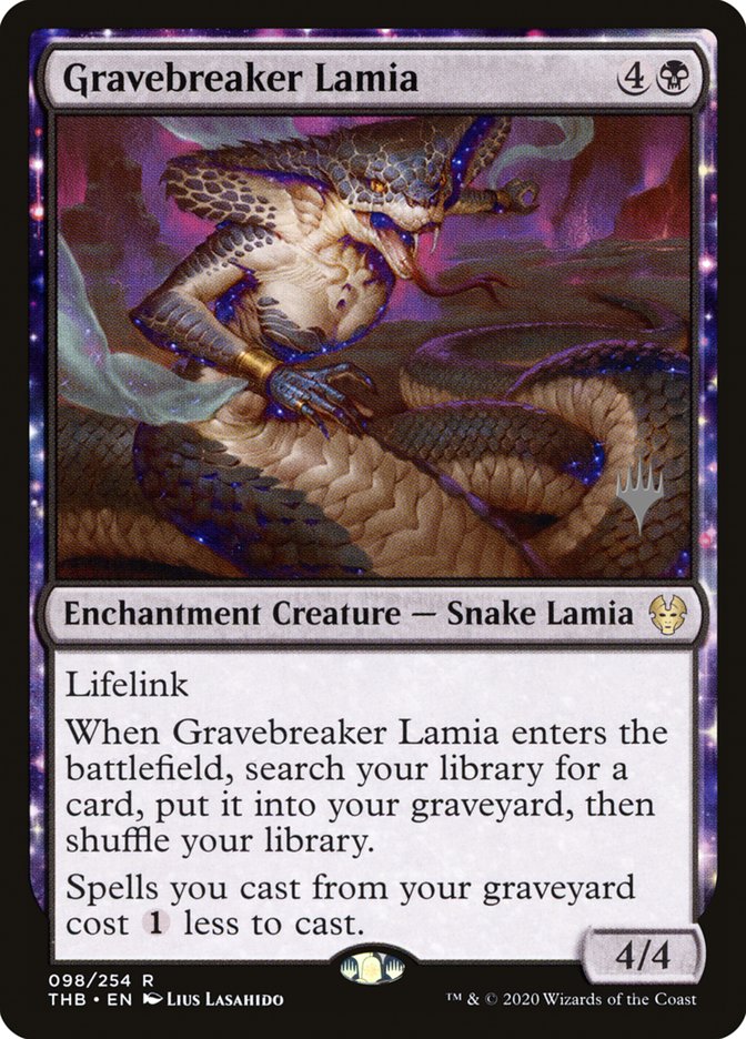 Gravebreaker Lamia (Promo Pack) [Theros Beyond Death Promos] | Mindsight Gaming