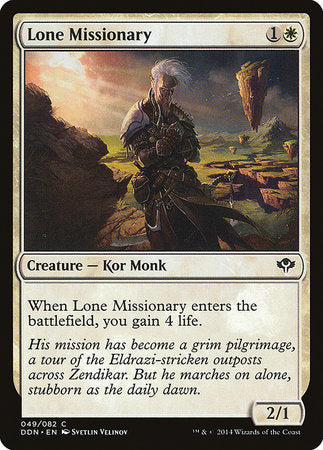 Lone Missionary [Duel Decks: Speed vs. Cunning] | Mindsight Gaming