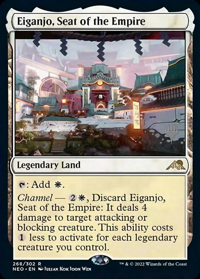 Eiganjo, Seat of the Empire (Promo Pack) [Kamigawa: Neon Dynasty Promos] | Mindsight Gaming