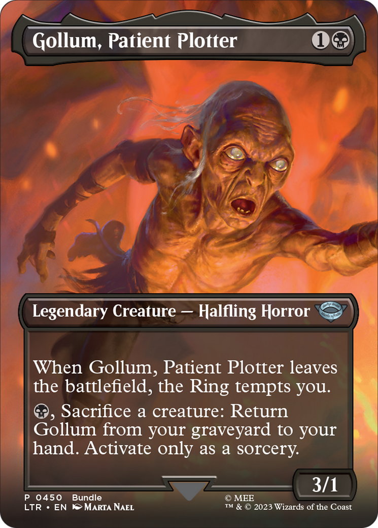 Gollum, Patient Plotter (Borderless Alternate Art) [The Lord of the Rings: Tales of Middle-Earth] | Mindsight Gaming
