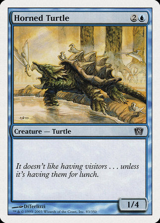 Horned Turtle [Eighth Edition] | Mindsight Gaming