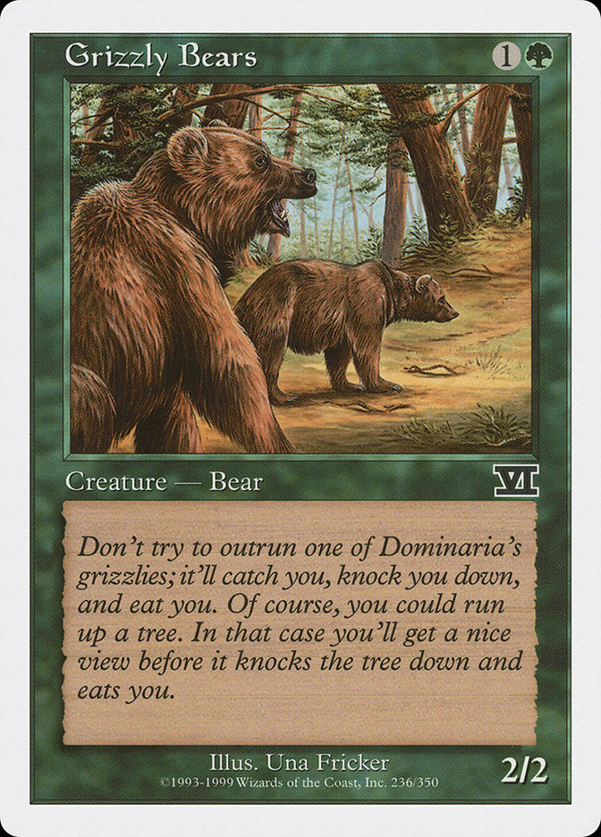 Grizzly Bears [Classic Sixth Edition] | Mindsight Gaming