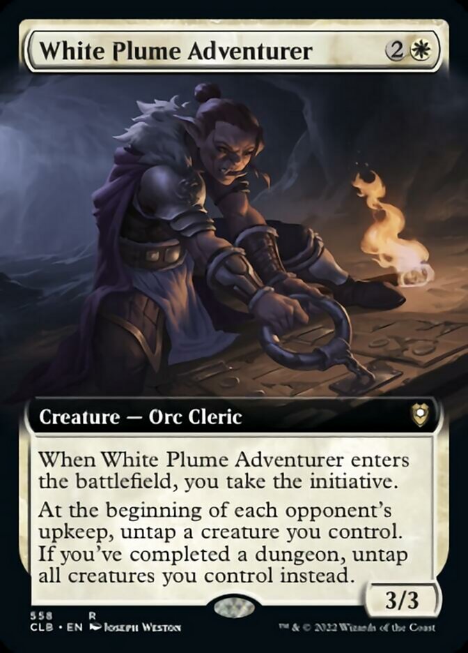 White Plume Adventurer (Extended Art) [Commander Legends: Battle for Baldur's Gate] | Mindsight Gaming