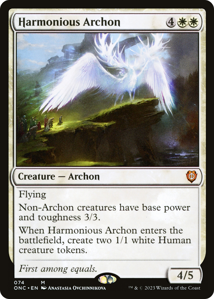 Harmonious Archon [Phyrexia: All Will Be One Commander] | Mindsight Gaming