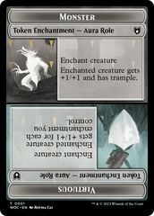 Copy // Monster Role / Virtuous Role Double-Sided Token [Wilds of Eldraine Commander Tokens] | Mindsight Gaming