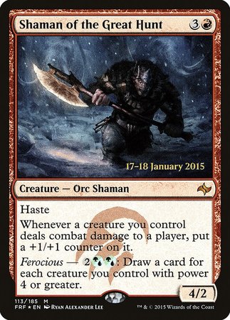 Shaman of the Great Hunt [Fate Reforged Promos] | Mindsight Gaming