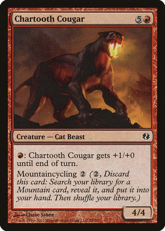 Chartooth Cougar [Duel Decks: Venser vs. Koth] | Mindsight Gaming