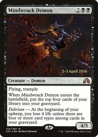 Mindwrack Demon [Shadows over Innistrad Promos] | Mindsight Gaming