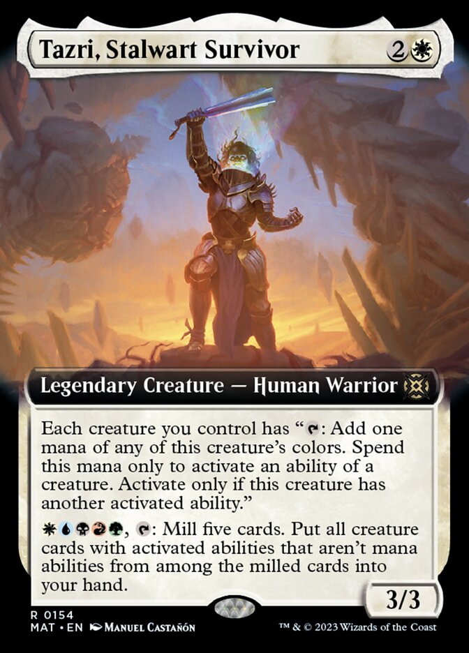 Tazri, Stalwart Survivor (Extended Art) [March of the Machine: The Aftermath] | Mindsight Gaming