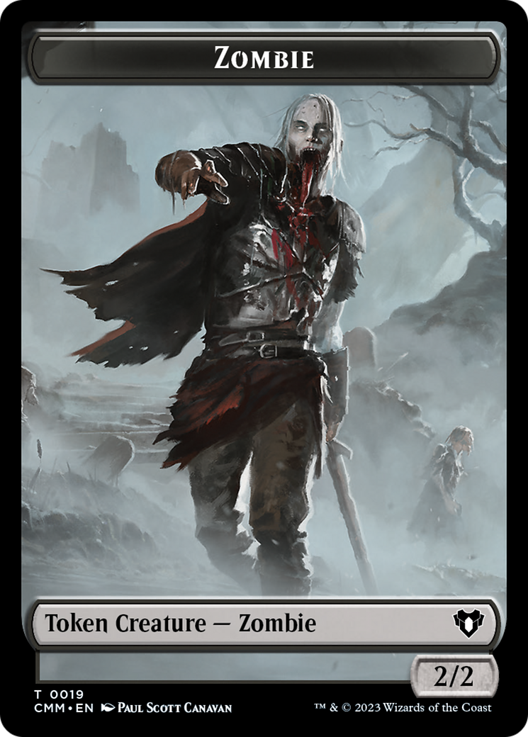 Zombie Token (19) [Commander Masters Tokens] | Mindsight Gaming