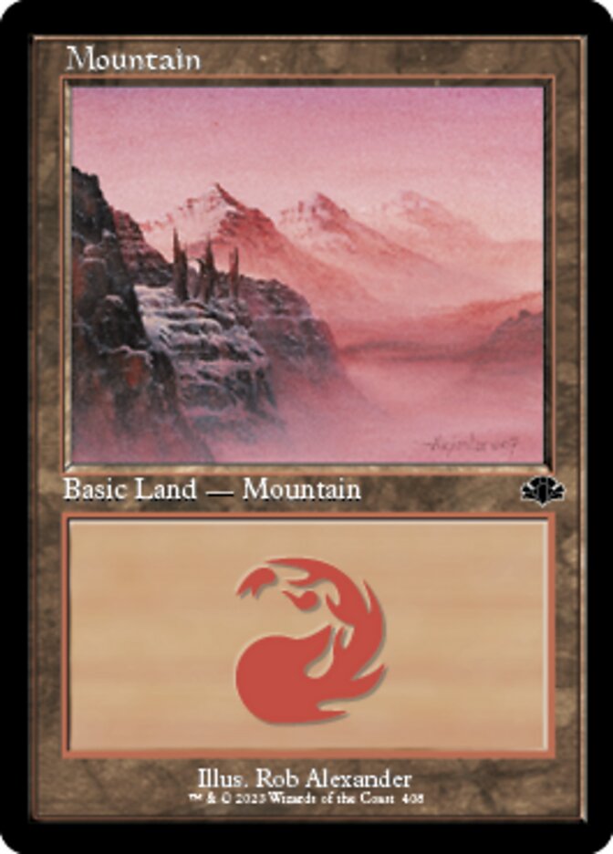Mountain (408) (Retro) [Dominaria Remastered] | Mindsight Gaming