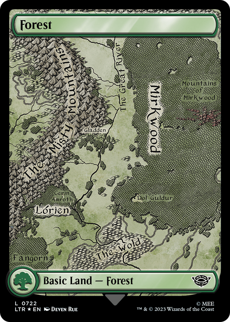 Forest (0722) (Surge Foil) [The Lord of the Rings: Tales of Middle-Earth] | Mindsight Gaming