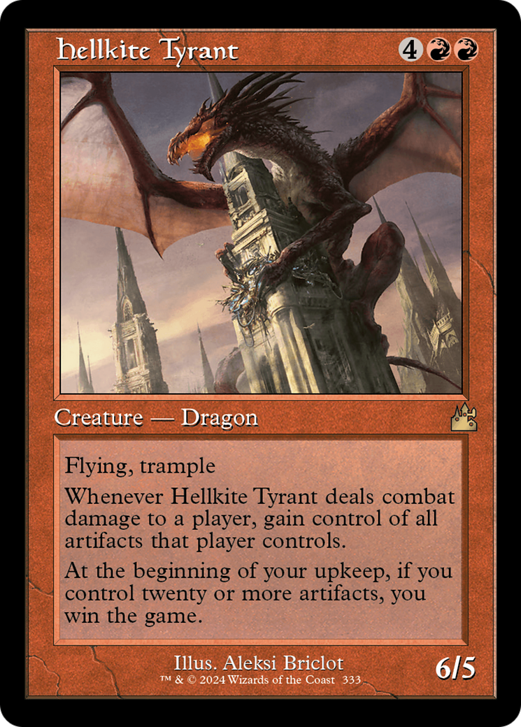 Hellkite Tyrant (Retro Frame) [Ravnica Remastered] | Mindsight Gaming