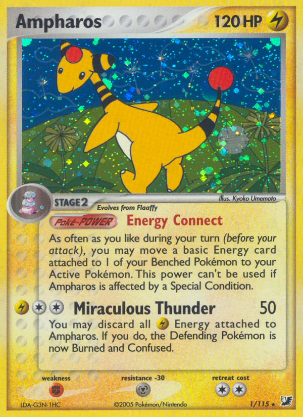 Ampharos (1/115) [EX: Unseen Forces] | Mindsight Gaming