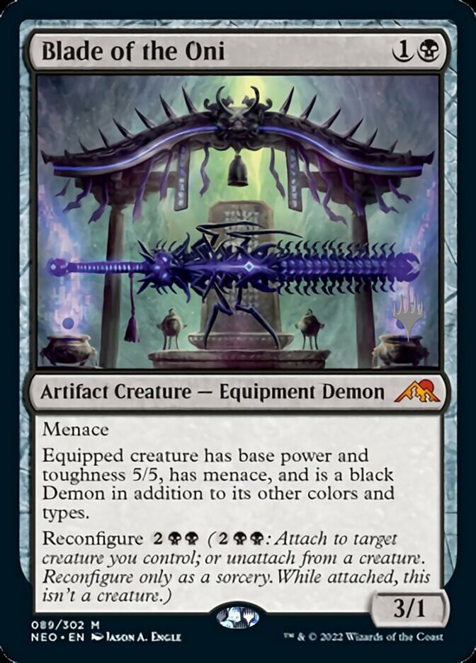 Blade of the Oni (Promo Pack) [Kamigawa: Neon Dynasty Promos] | Mindsight Gaming