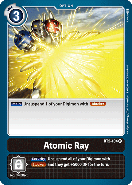 Atomic Ray [BT2-104] [Release Special Booster Ver.1.0] | Mindsight Gaming