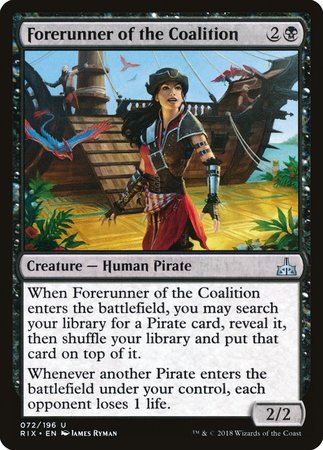 Forerunner of the Coalition [Rivals of Ixalan] | Mindsight Gaming