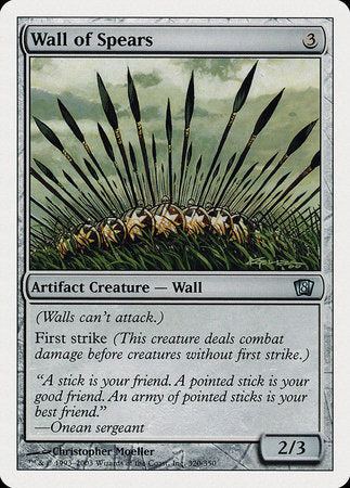 Wall of Spears [Eighth Edition] | Mindsight Gaming