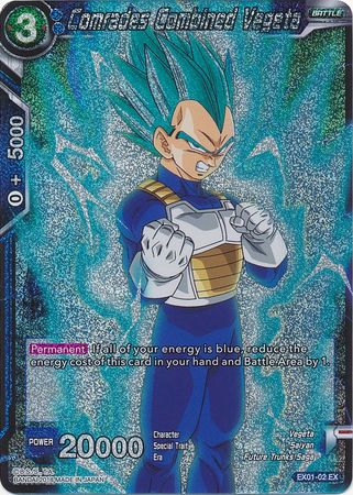 Comrades Combined Vegeta (Foil) (EX01-02) [Mighty Heroes] | Mindsight Gaming