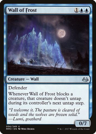 Wall of Frost [Modern Masters 2017] | Mindsight Gaming