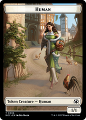 Zombie Knight // Human (6) Double-Sided Token [March of the Machine Commander Tokens] | Mindsight Gaming