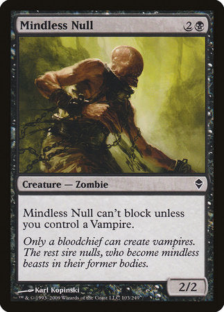 Mindless Null [Zendikar] | Mindsight Gaming