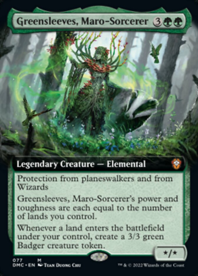 Greensleeves, Maro-Sorcerer (Extended Art) [Dominaria United Commander] | Mindsight Gaming