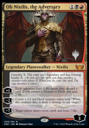 Ob Nixilis, the Adversary (Promo Pack) [Streets of New Capenna Promos] | Mindsight Gaming