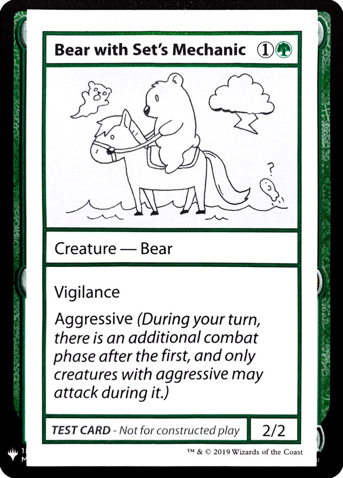 Bear with Set's Mechanic [Mystery Booster Playtest Cards] | Mindsight Gaming