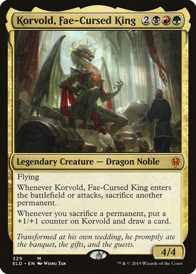 Korvold, Fae-Cursed King [Throne of Eldraine] | Mindsight Gaming