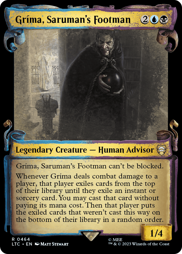 Grima, Saruman's Footman [The Lord of the Rings: Tales of Middle-Earth Commander Showcase Scrolls] | Mindsight Gaming