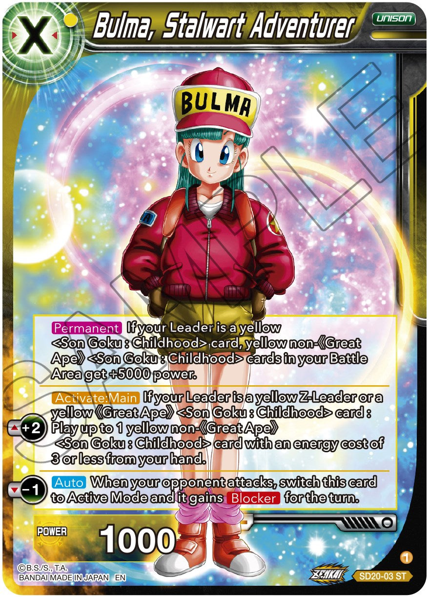Bulma, Stalwart Adventurer (SD20-03) [Dawn of the Z-Legends] | Mindsight Gaming