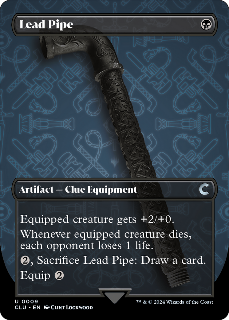 Lead Pipe (Borderless) [Ravnica: Clue Edition] | Mindsight Gaming