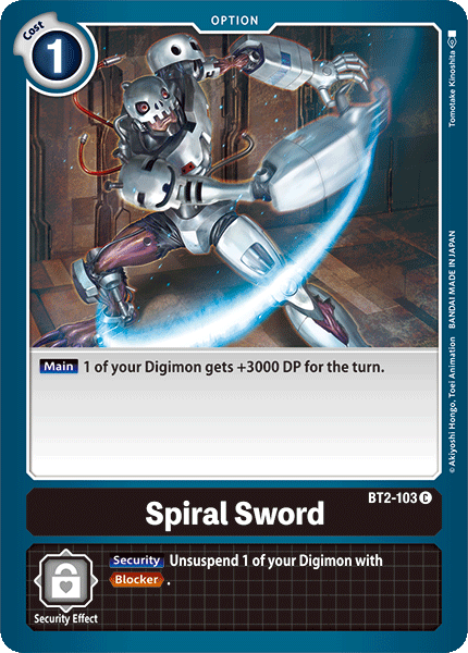 Spiral Sword [BT2-103] [Release Special Booster Ver.1.0] | Mindsight Gaming