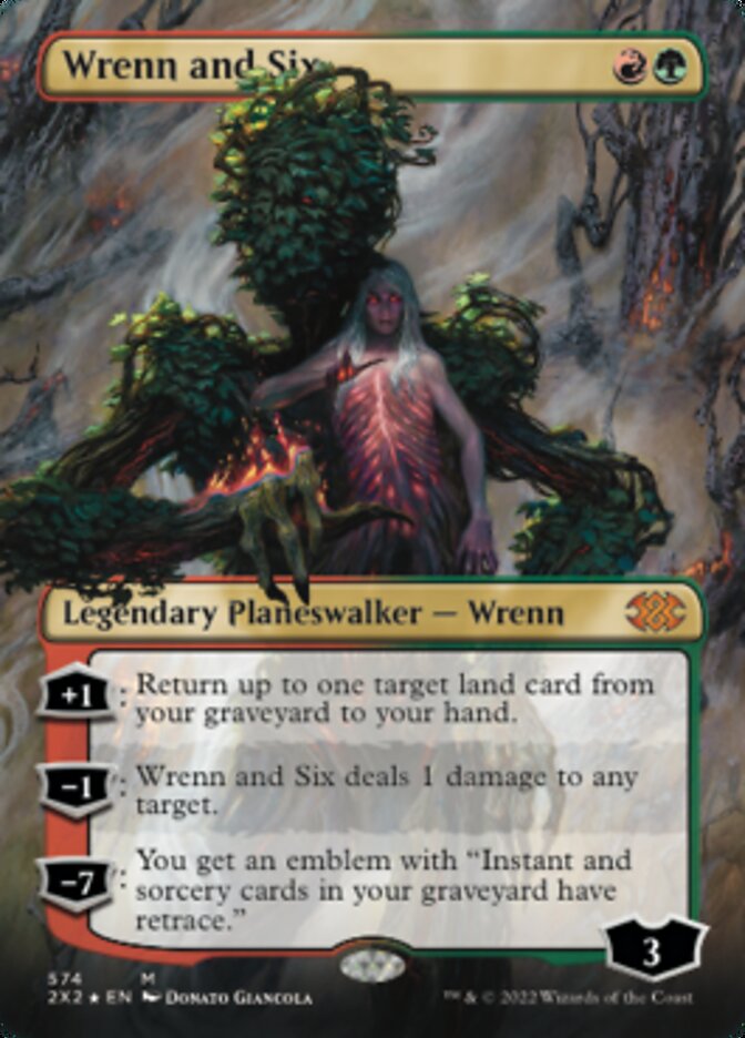 Wrenn and Six (Textured Foil) [Double Masters 2022] | Mindsight Gaming