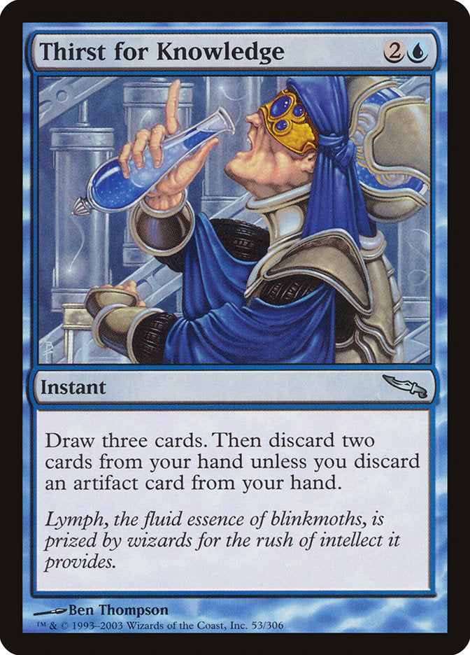 Thirst for Knowledge [Mirrodin] | Mindsight Gaming