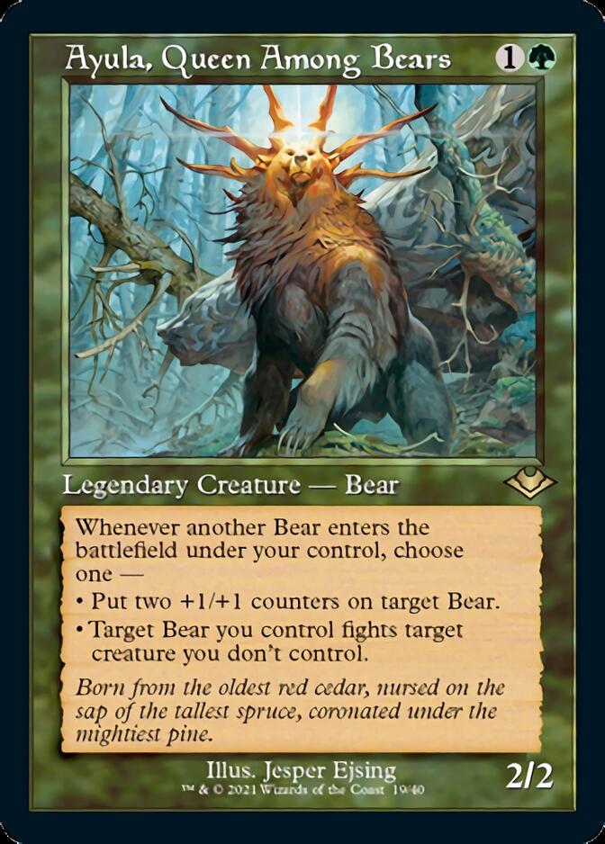 Ayula, Queen Among Bears (Retro Foil Etched) [Modern Horizons 2] | Mindsight Gaming