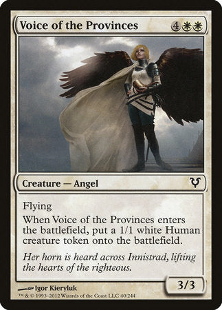Voice of the Provinces [Avacyn Restored] | Mindsight Gaming