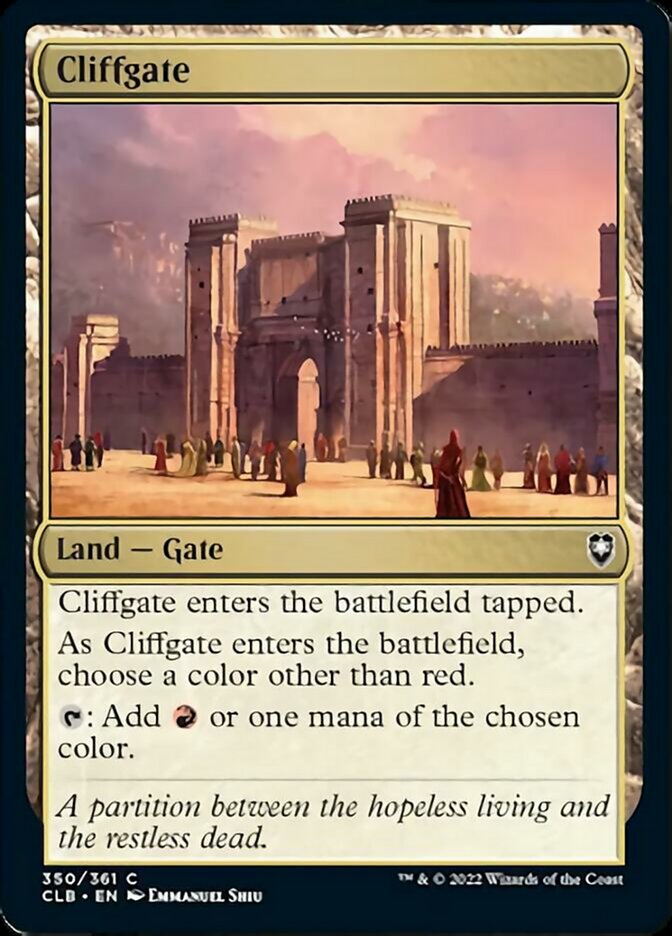 Cliffgate [Commander Legends: Battle for Baldur's Gate] | Mindsight Gaming
