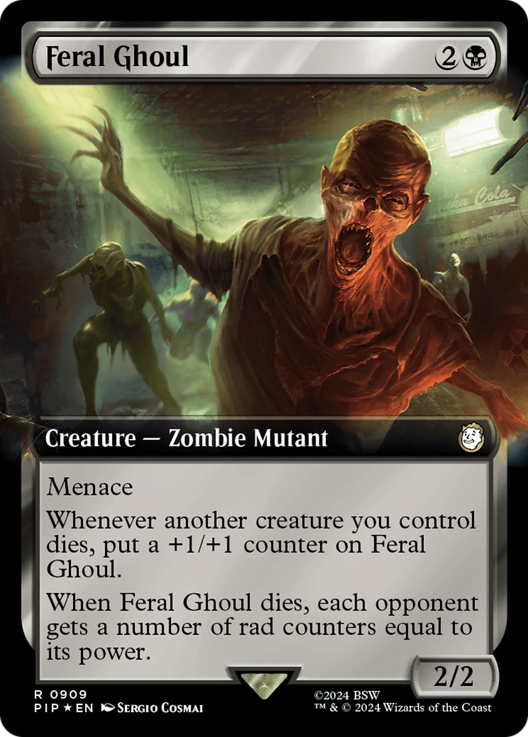 Feral Ghoul (Extended Art) (Surge Foil) [Fallout] | Mindsight Gaming