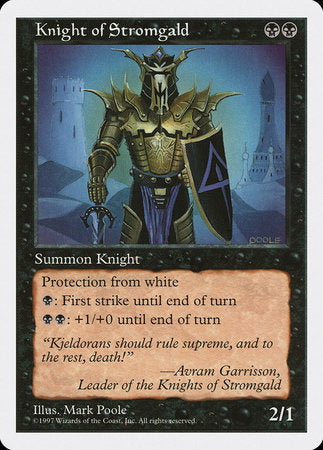 Knight of Stromgald [Fifth Edition] | Mindsight Gaming