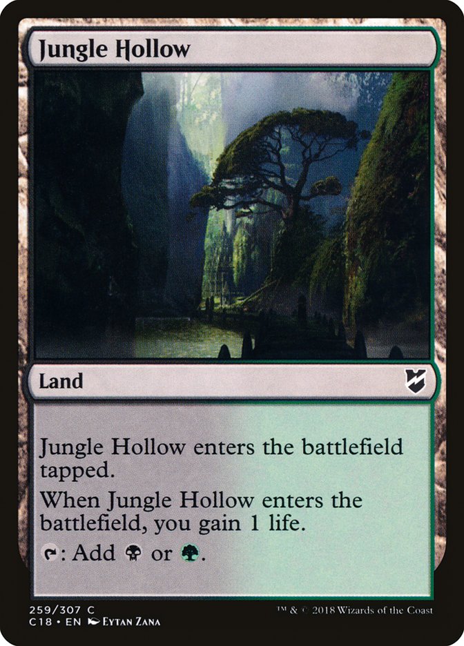 Jungle Hollow [Commander 2018] | Mindsight Gaming