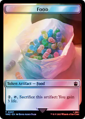Dalek // Food (0057) Double-Sided Token (Surge Foil) [Doctor Who Tokens] | Mindsight Gaming