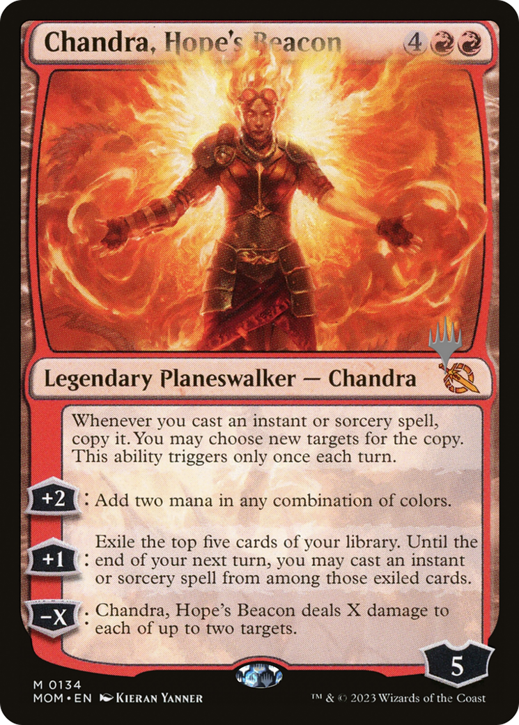 Chandra, Hope's Beacon (Promo Pack) [March of the Machine Promos] | Mindsight Gaming